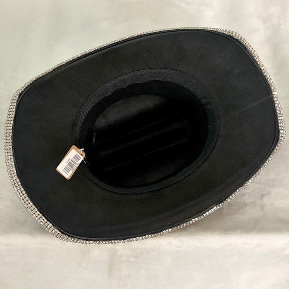 Black Blingy Rhinestone Western Cowboy Cowgirl Hat main image 6
